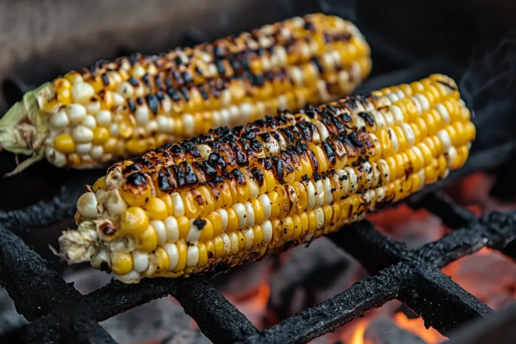 Grilling and Dressing Elote