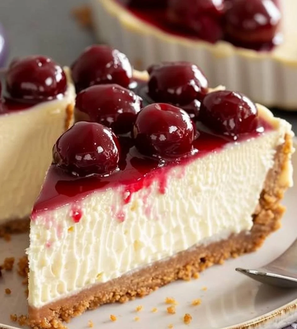 Delicious creamy no-fail cheesecake with a graham cracker crust