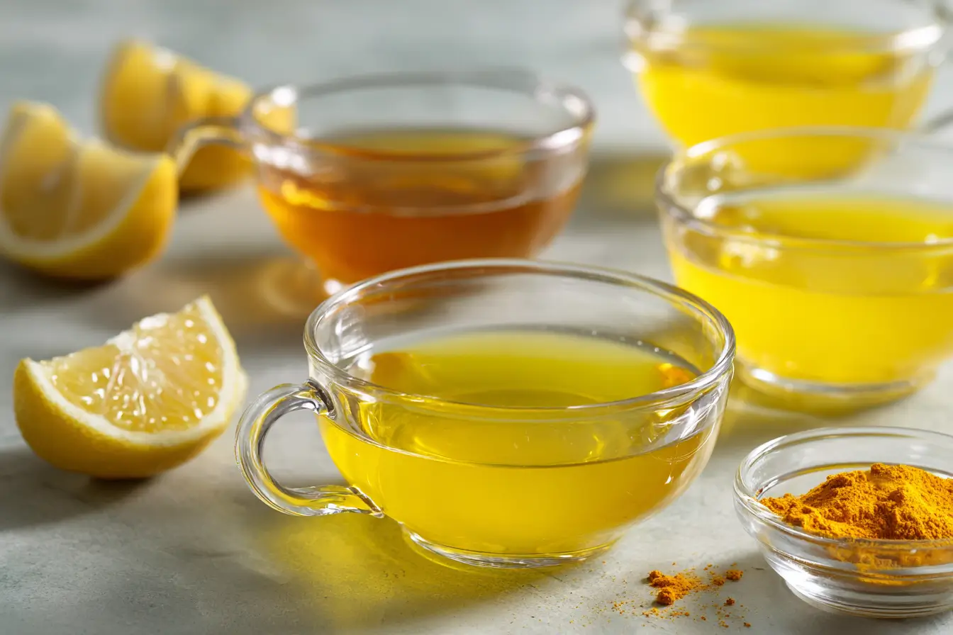 ingredients for dr william li gelatin recipe measured in small bowls